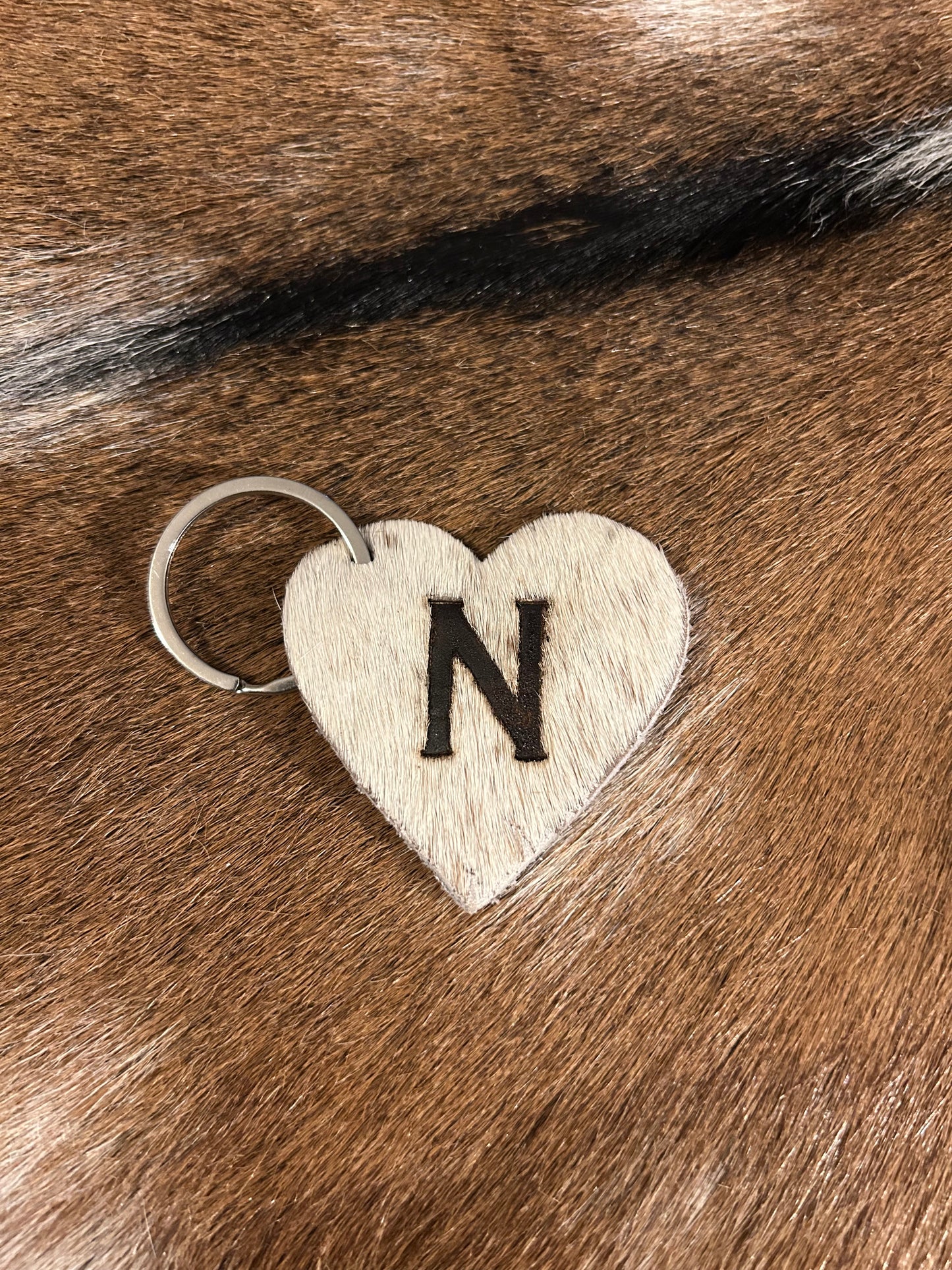 Branded Heart Key Rings