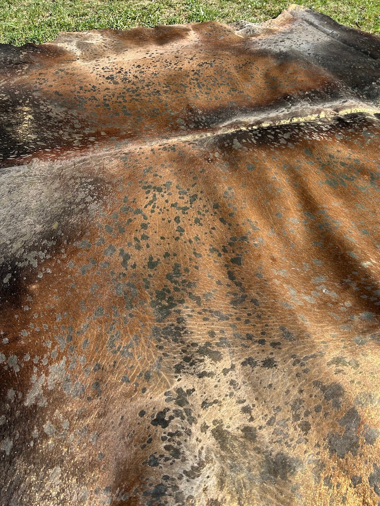 Cowhide Rug Metallic 262