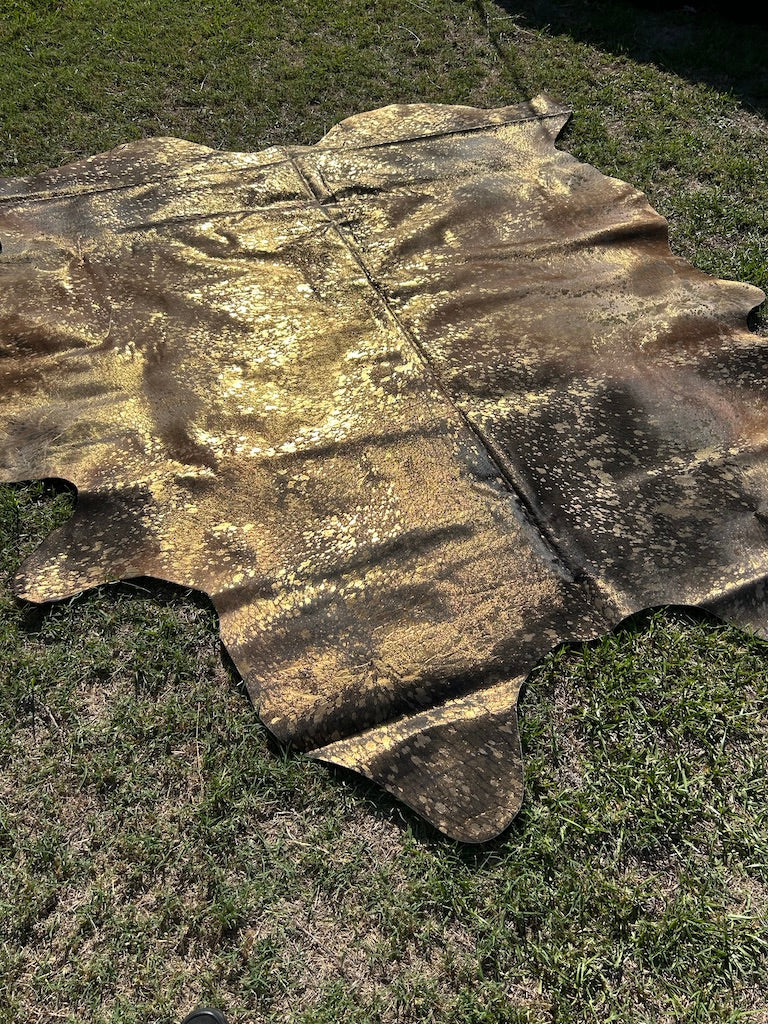 Cowhide Rug Metallic 262