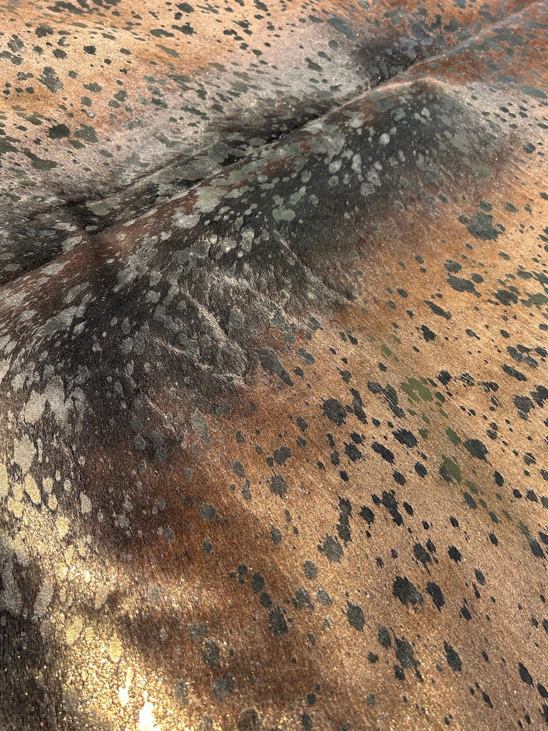 Cowhide Rug Metallic 262