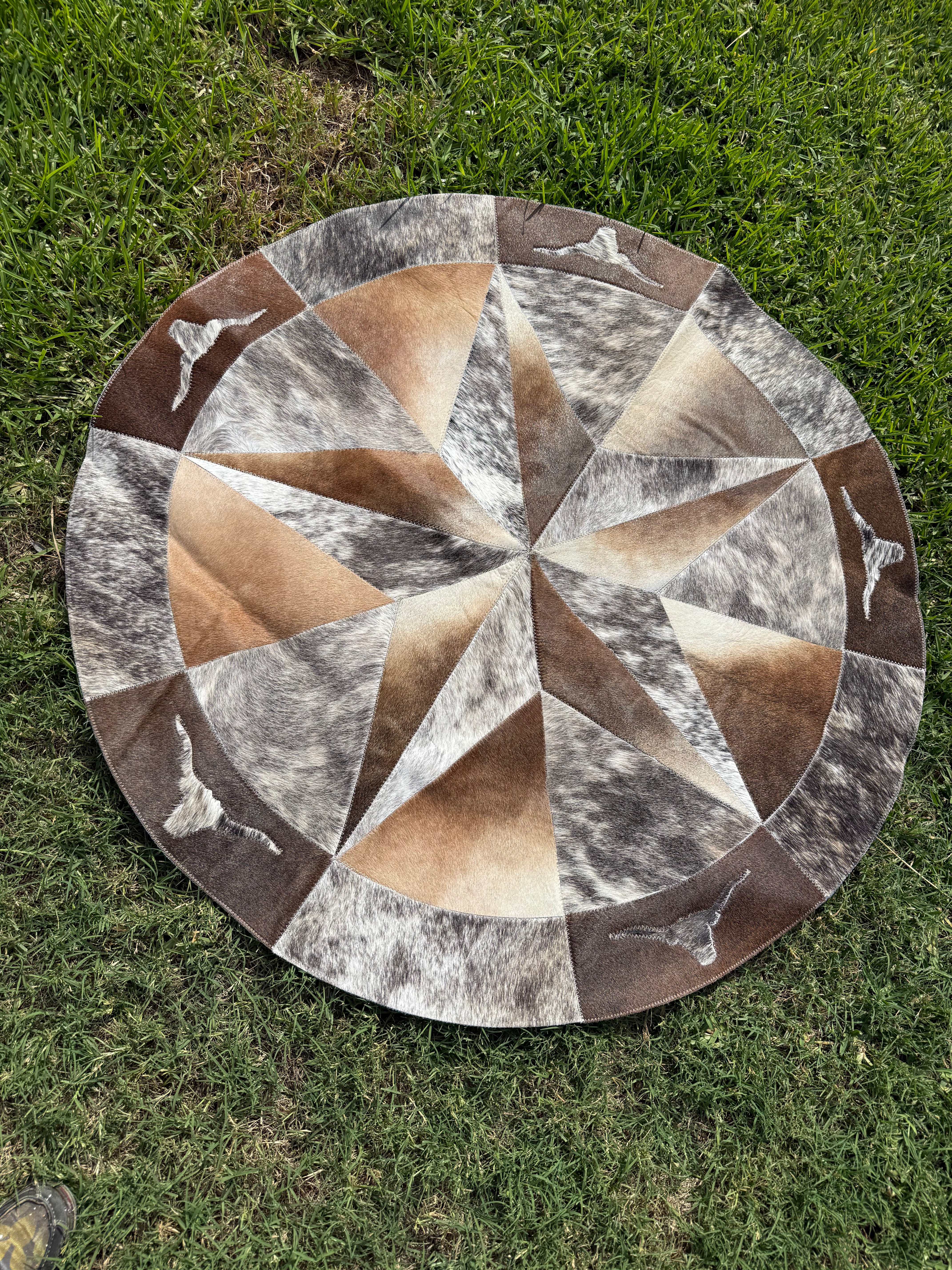 Patchwork Rug 1.2m – hunterandhide