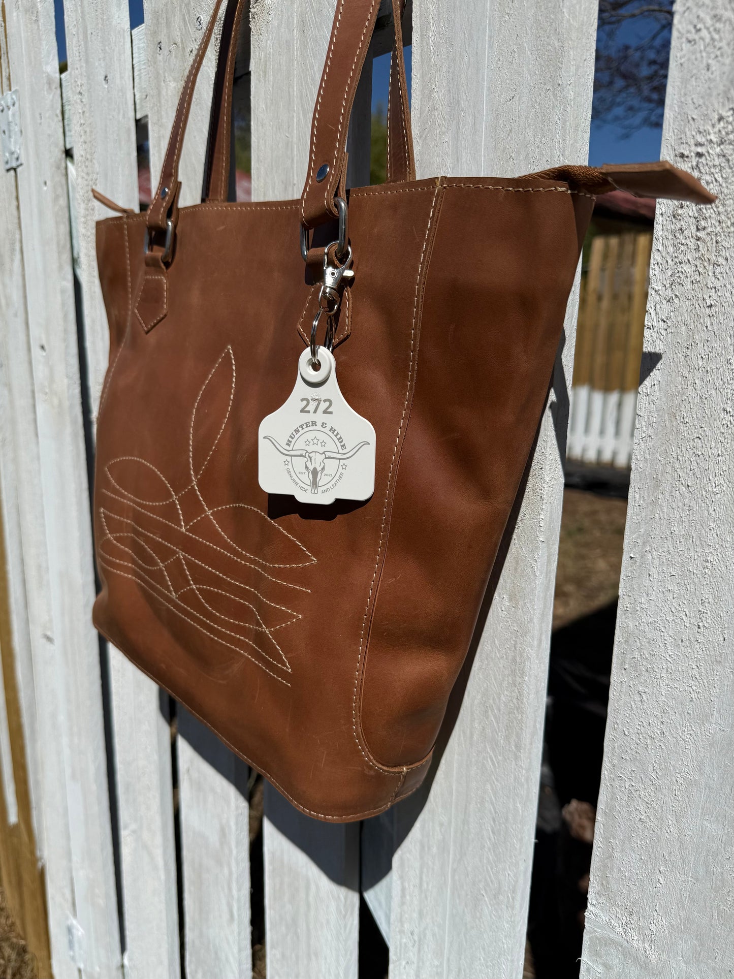 Boot Stitch Bag - tan