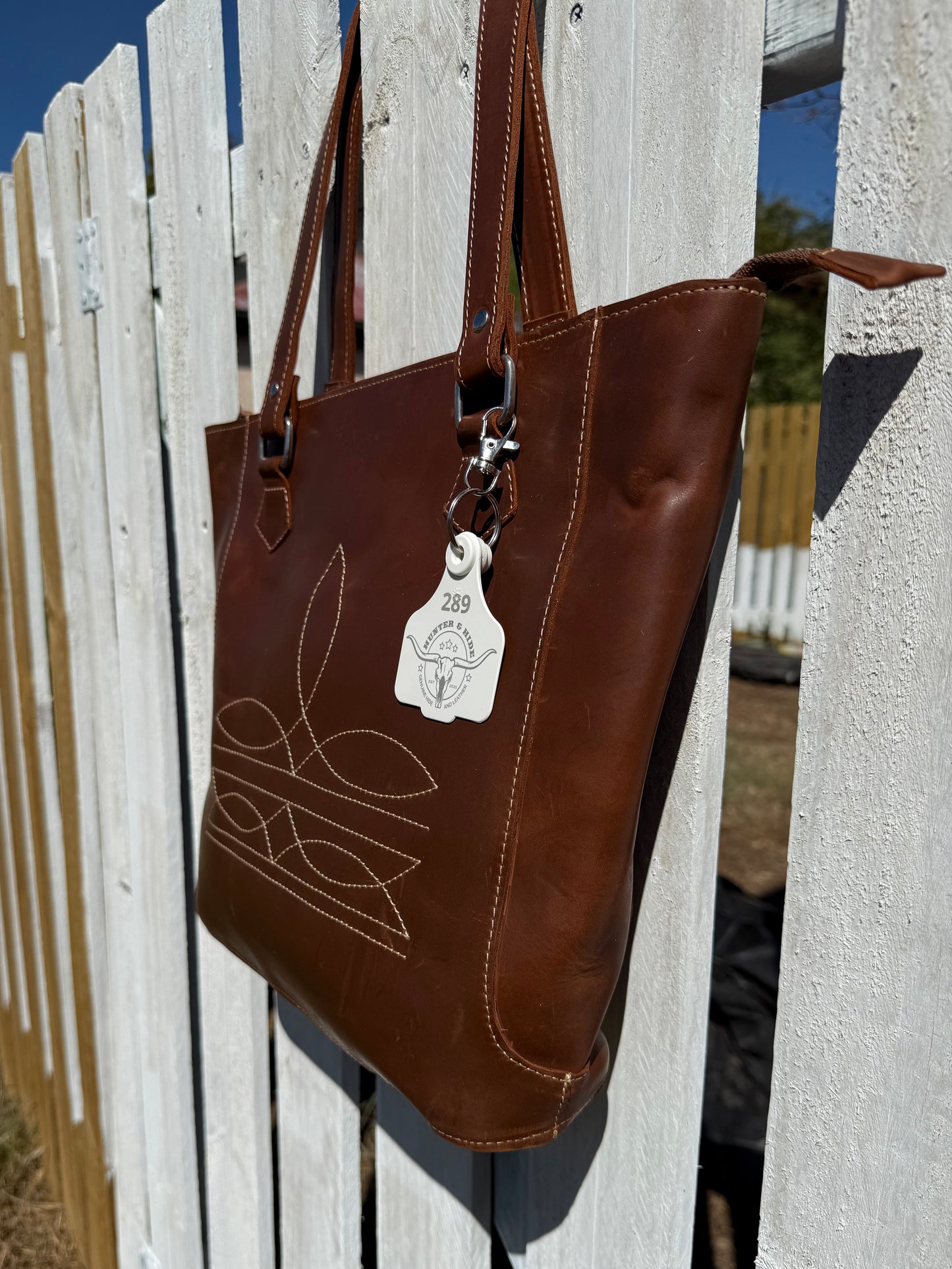 Boot Stitch Bag - burgundy